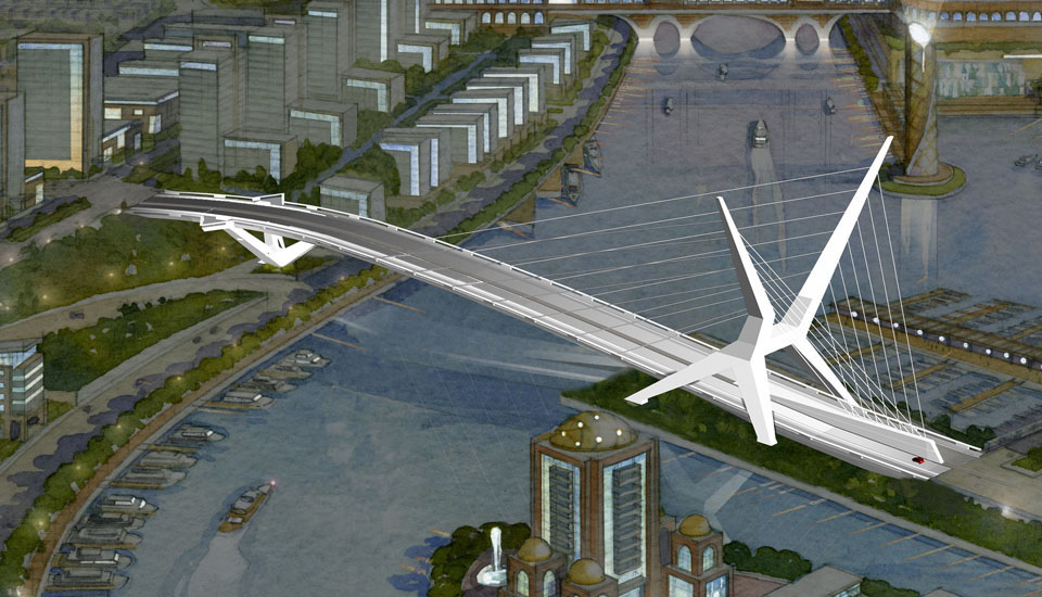 Dubai Marina (Falcon Flight) Bridge