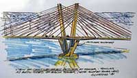 Willamette River Bridge sketch